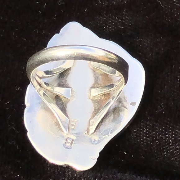 Vintage 8.5 Sleeping Beauty Turquoise Sterling Silver Ring by Bernadette Eustace - Picture 9 of 12